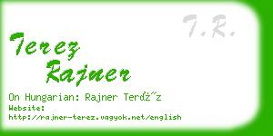 terez rajner business card